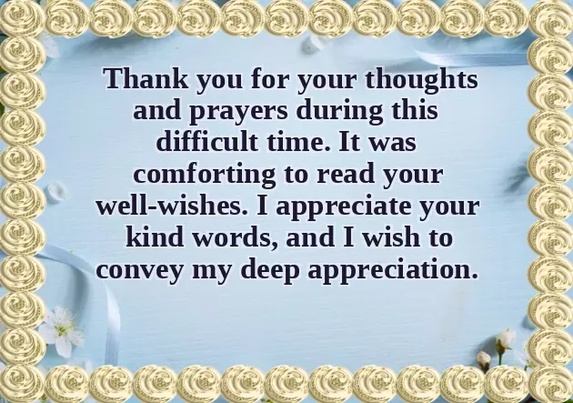 Well Wishes Thank You Well Wishes Thank You
