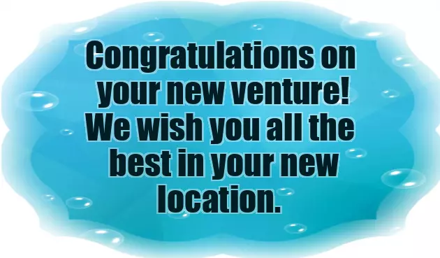 Congrats For New Business Congrats For New Business