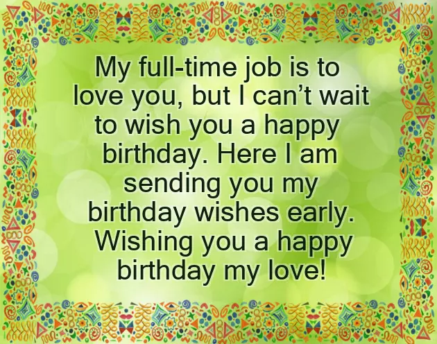 In Advance Birthday Wishes For Girlfriend In Advance Birthday Wishes For Girlfriend