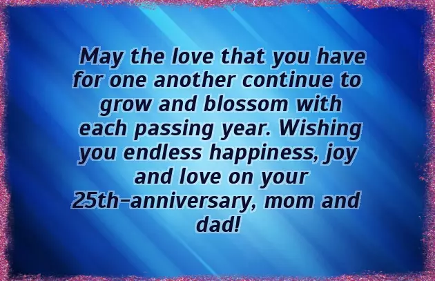 Silver Jubilee Wishes For Couple Silver Jubilee Wishes For Couple