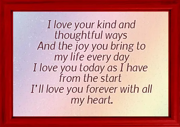 English Poetry For Love