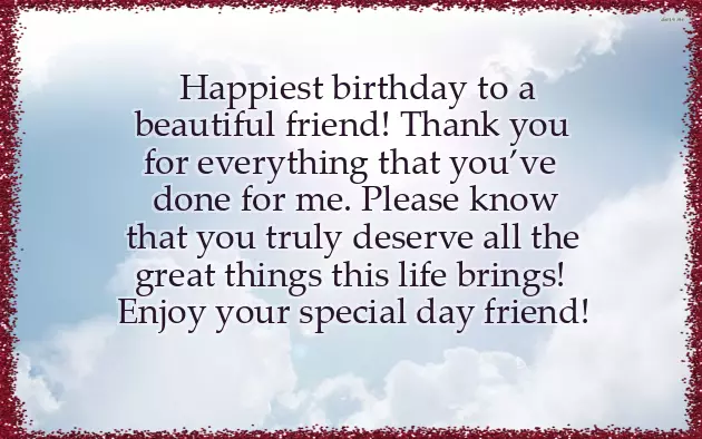 Birthday Wish For Gorgeous Lady