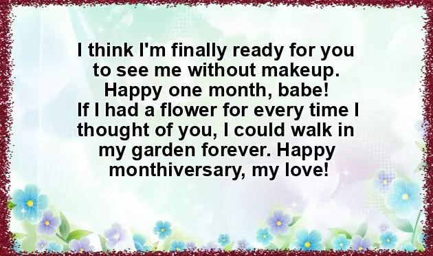 Happy 1St Month Anniversary Happy 1St Month Anniversary
