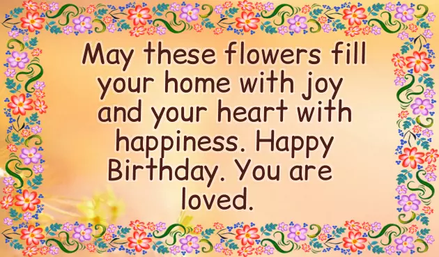 Flower Birthday Wishes Flower Birthday Wishes