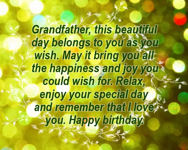 Wishes To Grandfather Wishes To Grandfather