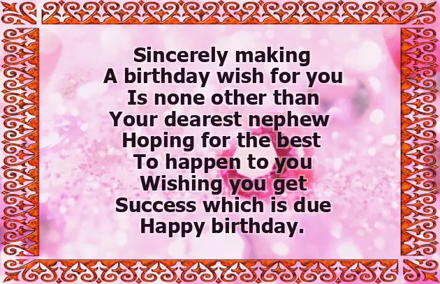 Birthday Wishes For Elderly Aunt