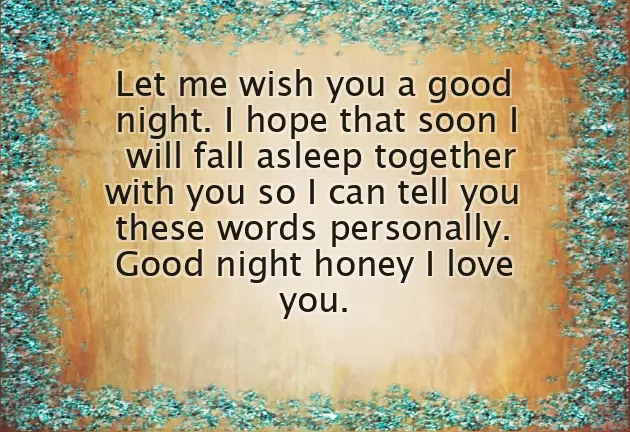 Good Night My Love For Him