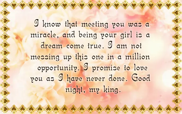 Sweet Good Night For Him