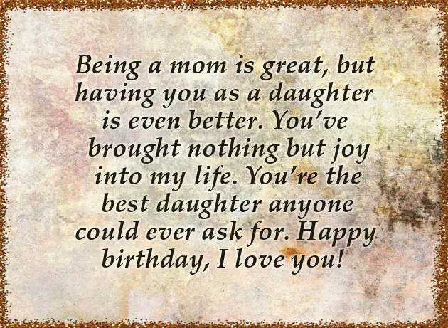 Happy Birthday Wishes For A Daughter From Mom Happy Birthday Wishes For A Daughter From Mom