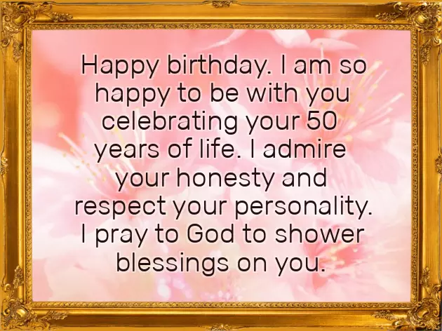 Happy Birthday Wishes 50 Year Old Man