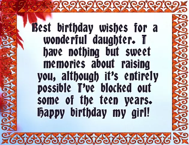 Birthday Wish Daughter Birthday Wish Daughter