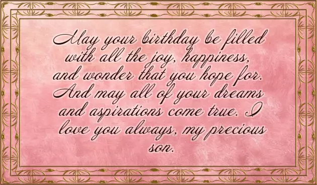 Birthday Thought For My Son Birthday Thought For My Son