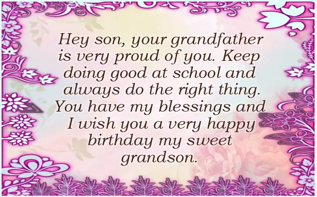 Greetings For Grandson Birthday Greetings For Grandson Birthday