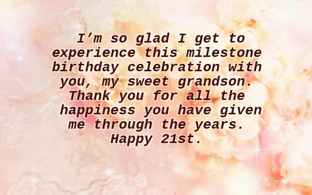 21St Birthday Wishes For My Grandson 21St Birthday Wishes For My Grandson