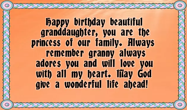 Happy Birthday To Granddaughter Wishes Happy Birthday To Granddaughter Wishes