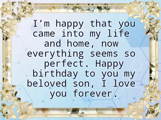 Birthday Wishes For Adopted Son