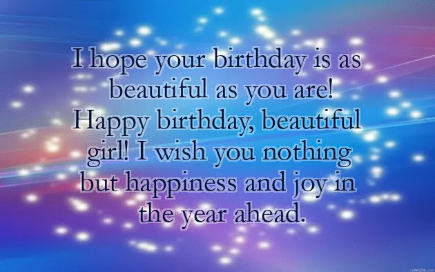 Birthday Wish For Beautiful Girl Birthday Wish For Beautiful Girl