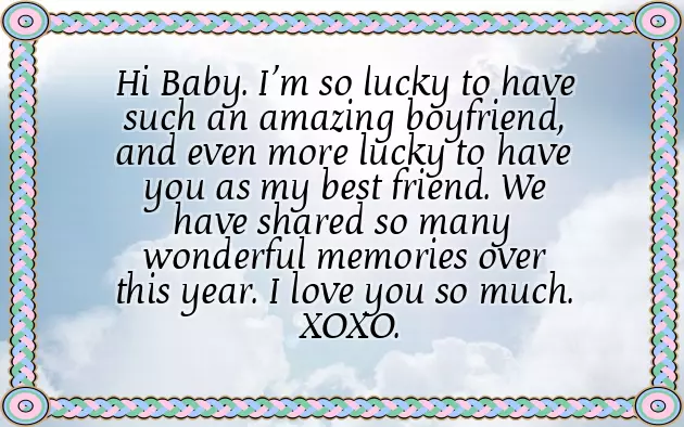 First Anniversary Message For Boyfriend First Anniversary Message For Boyfriend