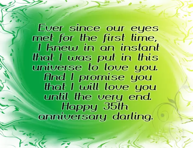 35Th Marriage Anniversary Wishes