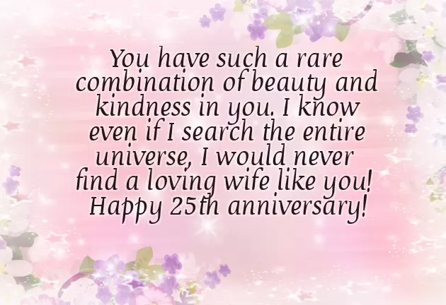 25Th Wedding Anniversary Wishes For Wife 25Th Wedding Anniversary Wishes For Wife