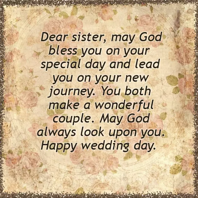 Marriage Wishes Sister Marriage Wishes Sister