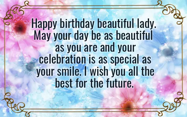 Happy Birthday Beautiful Lady Happy Birthday Beautiful Lady
