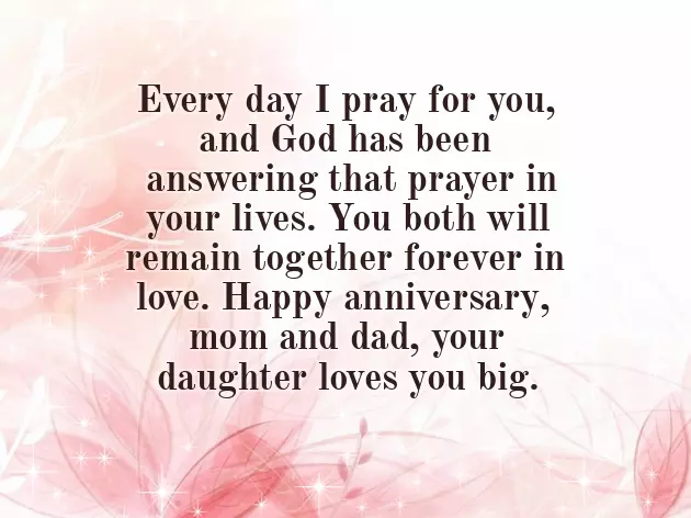 Wedding Anniversary Wishes Dad Mom
