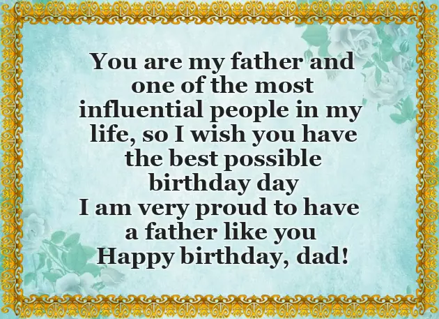Wishing Dad A Happy Birthday From Daughter