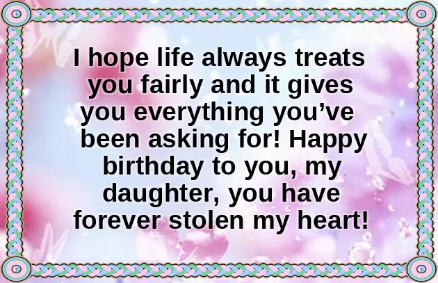 Happy Birthday To My Best Daughter