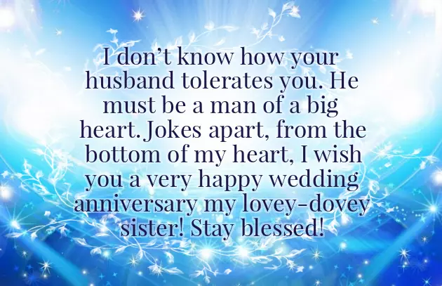 Wishes For Sister Marriage Anniversary Wishes For Sister Marriage Anniversary