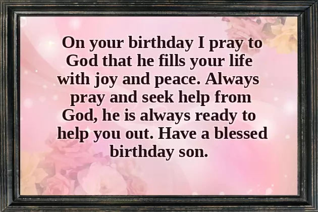 Religious Birthday Wishes For Son Religious Birthday Wishes For Son