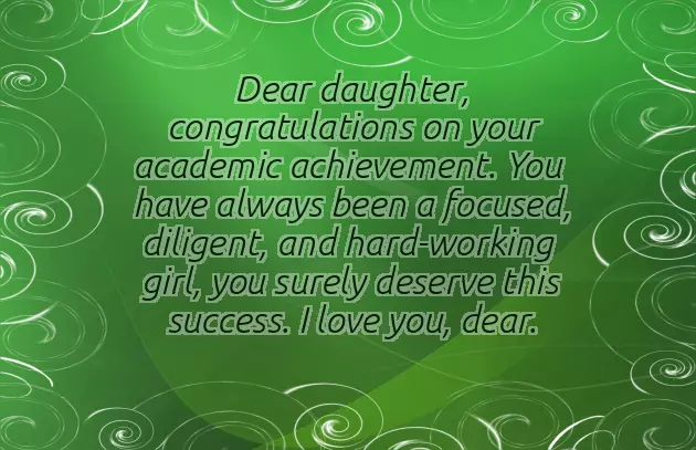 Congratulation Message For Daughter Graduation