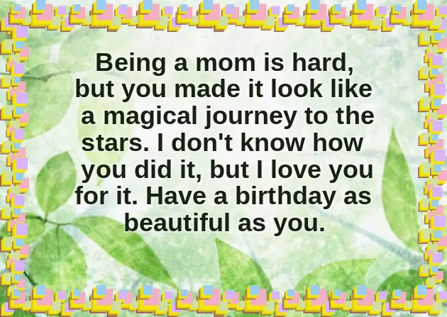 Birthday Quotation For Mummy