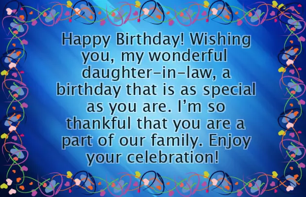 Daughter In Law Birthday Wishes Quotes Daughter In Law Birthday Wishes Quotes
