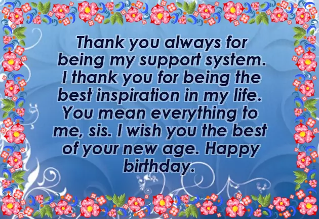 Birthday Wishes For A Sister