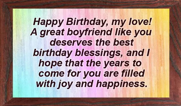 Special Birthday Wishes For Boyfriend