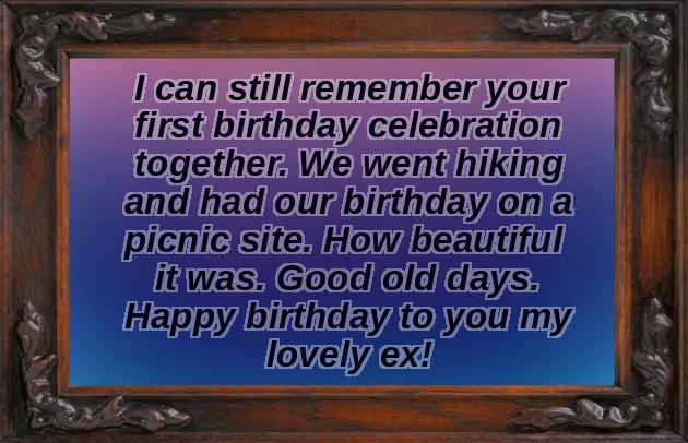 Birthday Wishes For My Ex