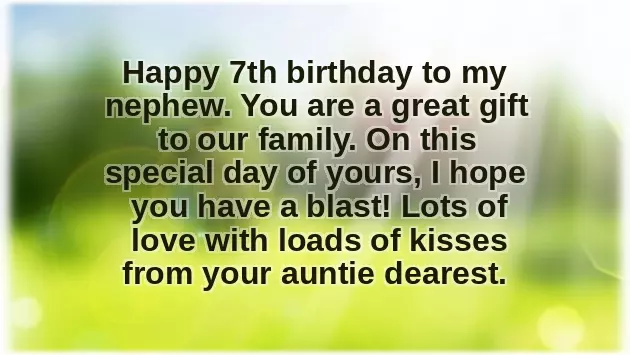Happy 7Th Birthday To My Nephew Happy 7Th Birthday To My Nephew