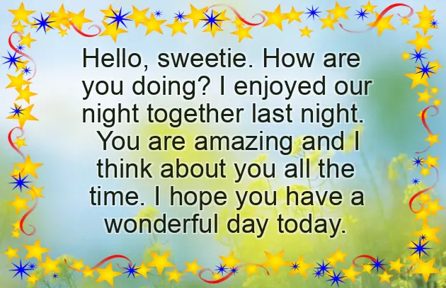 Good Morning Message That Make Her Smile