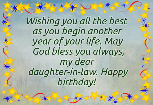 Happy Birthday Wishes To My Daughter In Law
