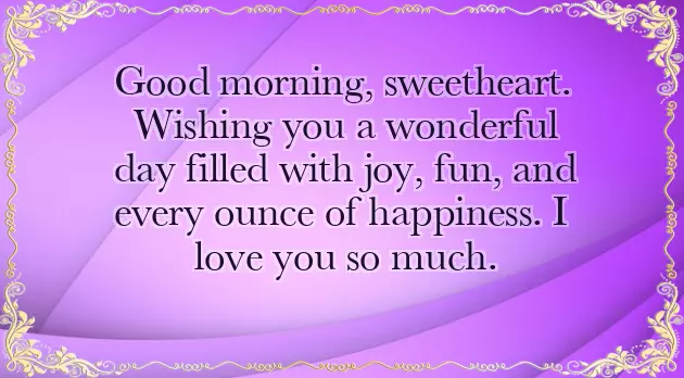 Most Romantic Morning Messages