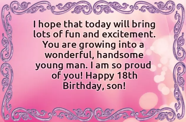 18Th Birthday Poem For Son