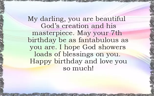 Birthday Wishes To 7 Year Old Daughter Birthday Wishes To 7 Year Old Daughter