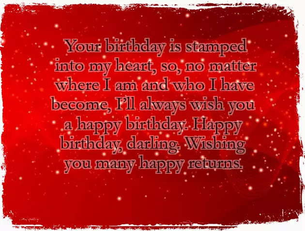 Memory Birthday Wishes For Ex Boyfriend