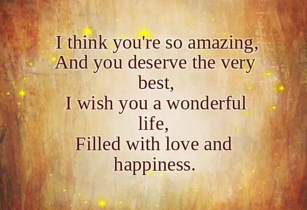 Poem For Birthday Poem For Birthday