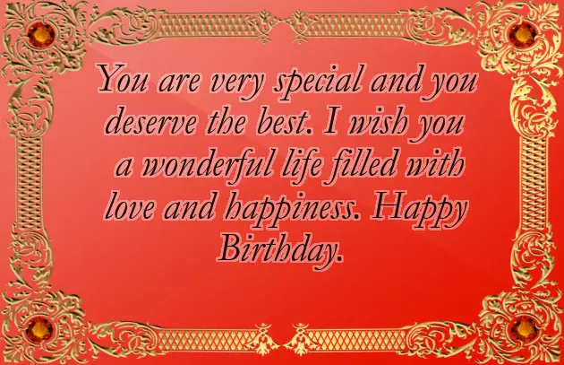 I Wish You A Very Happy Birthday