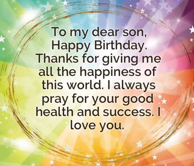 Birthday Wish To My Boy Birthday Wish To My Boy