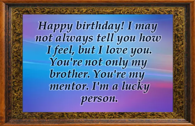 Birthday Wishes Simple For Brother