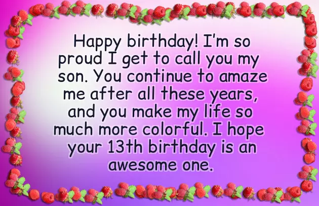 Birthday Wish For Teenage Son