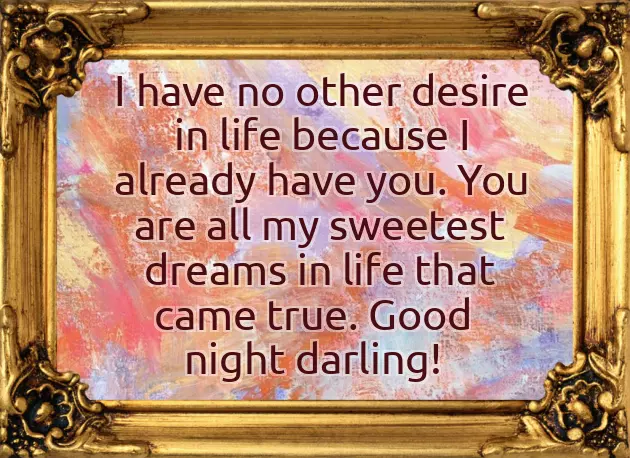 Good Night Wishes To My Love